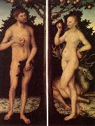 CRANACH, Lucas the Elder Adam and Eve 03 USA oil painting artist